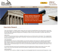 Tablet Screenshot of classactionresearch.com